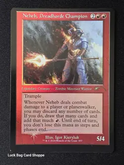 Neheb, Dreadhorde Champion (0857) (Retro Frame) Secret Lair Drop Foil - Image 1