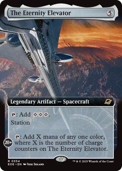 The Eternity Elevator 0354 ~ **Extended Art** Rare NM MTG Edge of Eternities - Image 1
