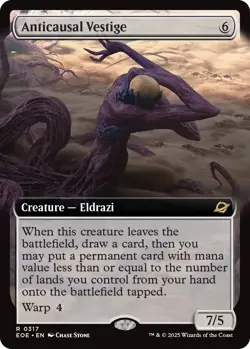 MTG Edge of Eternities Anticausal Vestige 0317 ~ Extended Art Rare NM - Image 1