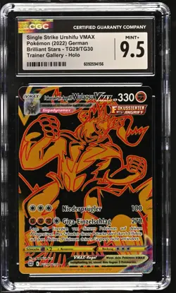 Pokemon PSA CGC 9,5 Wulaosu VMAX | Deutsch TG29 Strahlende Sterne - Image 1