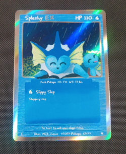 Pokepu Season 2 Holo Spleshy Ex Vaporeon Squirtle Pokemon Fan Art Mick Junco Art - Image 1