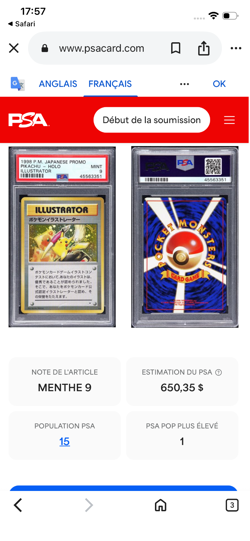 carte pokemon japonaise promo Pikachu holographique illustrator - Image 4