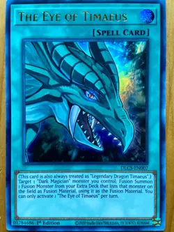 Yu-Gi-Oh! The Eye of Timaeus 1st Edition HOLO Lightly Played Dark Magician - Image 1