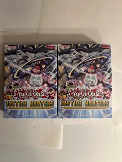 Lot of 2 Yu-Gi-Oh Justice Hunters 1st Edition Mini Boxes, New, Factory Sealed - Image 1