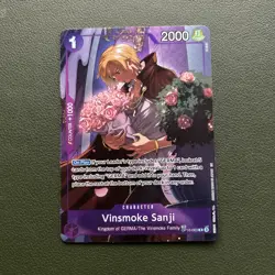 Vinsmoke Sanji OP10-063 OP12 Treasure Rare Alternative Art One Piece Card Game - Image 1