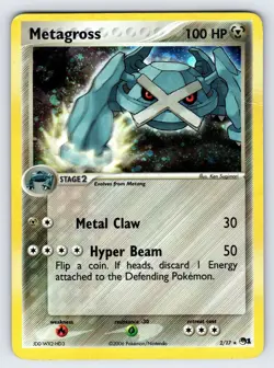 Metagross 2/17 2006 Pop Series 1 Pokemon Card TCG Promo Holo Rare Exclusive - Mp - Image 1
