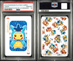 PSA 10 Gyarados Pikachu Joker Playing Cards Hiroshima Limited Pokemon Center #3 - Image 1
