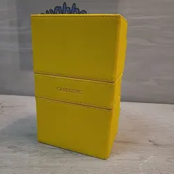 Gamegenic Stronghold XL Yellow Card Game Deck Holder Case Preowned MTG Commander - Image 1