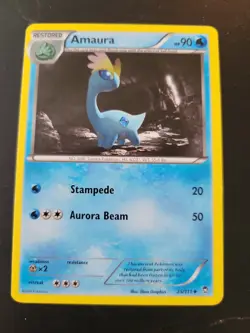 Pokemon TCG Card 2014 XY Furious Fists - Amaura 25/111 - Image 1