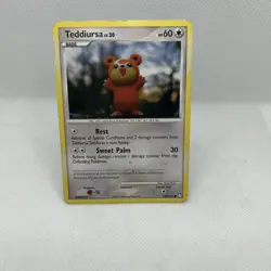 Teddiursa 105/123 Diamond & Pearl—Mysterious Treasures Pokemon Card 2007 - Image 1
