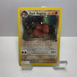 Pokemon Dark Dugtrio Team Rocket 6/82 Holo Rare 50HP Wizards 2000 Card English - Image 1