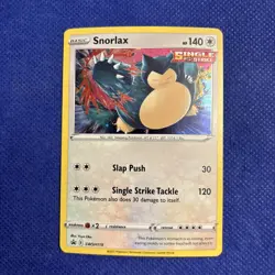Snorlax SWSH119 Promo SWSH Black Star Pokemon TCG Holo Card NM - Image 1