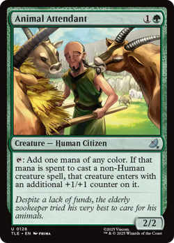Animal Attendant (FOIL) x1 - MTG Avatar: The Last Airbender Eternal TLE #128 - Image 1