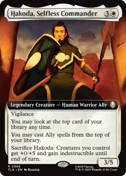 Hakoda, Selfless Commander (FOIL) x1 - MTG Avatar: The Last Airbender TLA #366 - Image 1