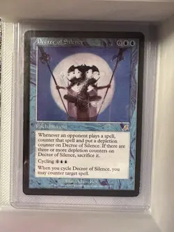 Decree of Silence, Scourge Rare Blue Enchantment Regular - Image 1