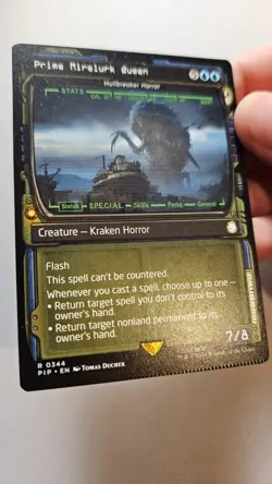 MTG Prime Mirelurk Queen Hullbreaker Horror Misprint Crimped Fallout NM - Image 1