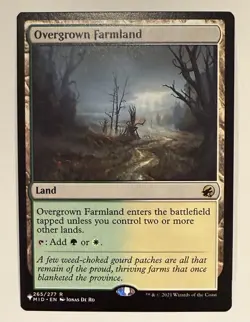 Overgrown Farmland NM/M MTG Magic The Gathering Secret Lair Deck/The List - Image 1