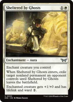 MTG Foil - Sheltered by Ghosts - 30 / NM / English - Image 1