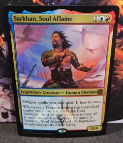 magic the gathering - FOIL! - Sarkhan, Soul Aflame - Legendary Creature - Mythic - Image 1