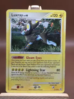 Pokemon HP/DMG Luxray 7/130 Diamond and Pearl Holo - Image 1