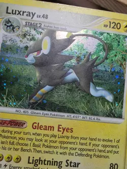 Pokemon HP/DMG Luxray 7/130 Diamond and Pearl Holo - Image 5