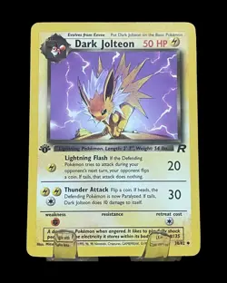 Dark Jolteon LP Unlimited 38/82 Team Rocket Pokemon TCG Regular N/M - Image 1