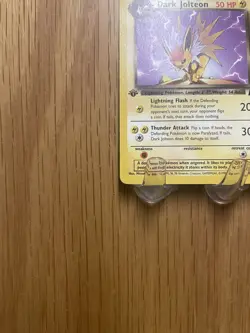 Dark Jolteon LP Unlimited 38/82 Team Rocket Pokemon TCG Regular N/M - Image 3