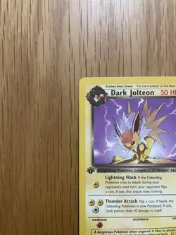 Dark Jolteon LP Unlimited 38/82 Team Rocket Pokemon TCG Regular N/M - Image 4