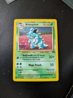 Pokemon TCG Jungle Nidoqueen Holo Rare Card 7/64 - Image 1