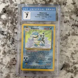 The Pokemon Company Blastoise 2/102 Base Set Unlimited Holo Rare 1999 CGC 7 - Image 1