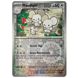 Maushold 168/193 Uncommon S&V Paldea Evolved Pokemon TCG (REVERSE HOLO, NM) - Image 1