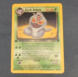 Pokemon Dark Arbok Team Rocket 1st Edition Rare English Pokemon TCG Card #19/82 - Image 1