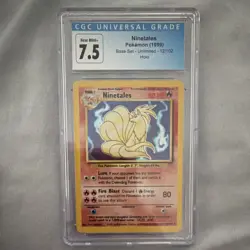 The Pokemon Company Ninetales 12/102 Base Set Unlimited Holo Rare 1999 CGC 7.5 - Image 1
