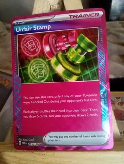 Unfair Stamp 165/167 Ace Spec Rare Twilight Masquerade Pokemon Card - Image 1