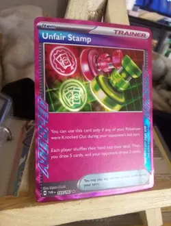 Unfair Stamp 165/167 Ace Spec Rare Twilight Masquerade Pokemon Card - Image 2