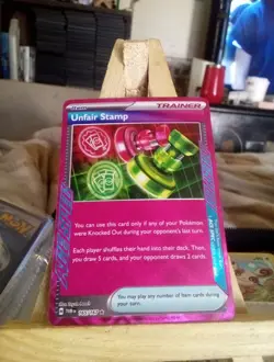 Unfair Stamp 165/167 Ace Spec Rare Twilight Masquerade Pokemon Card - Image 4