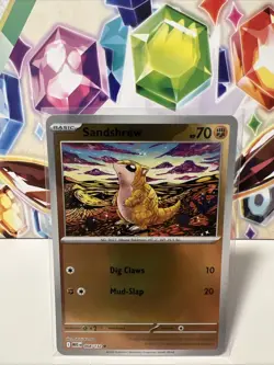 Sandshrew 068/132 Common Reverse Holo - Pokemon TCG Mega Evolution - NM - Image 1