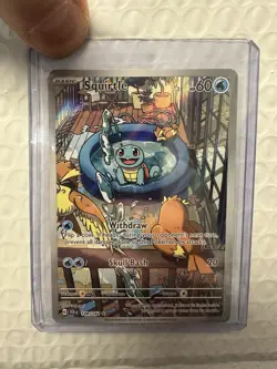 Pokemon 2024 Squirtle 148/142 Sv07: Stellar Crown Illustration Rare Holo - Image 1