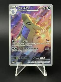 Tyranitar 222/193 PALDEA Evolved Full Art Holo NM Pokemon - Image 1