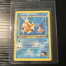 Giovanni’s Magikarp 73/132 1st Edition Gym Challenge WOTC Vintage Pokemon - Image 1
