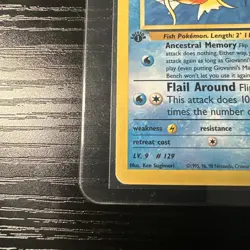 Giovanni’s Magikarp 73/132 1st Edition Gym Challenge WOTC Vintage Pokemon - Image 2