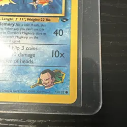 Giovanni’s Magikarp 73/132 1st Edition Gym Challenge WOTC Vintage Pokemon - Image 5
