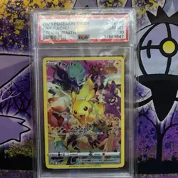Pokemon Pikachu 160/159 Crown Zenith Secret Rare Full Art Holo PSA 10 2023 - Image 1