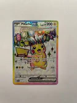 Pokemon TCG Pikachu EX 219/191 - Surging Sparks Ultra Rare SSP NM - Image 1