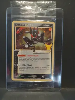 Pokemon Greninja Gold Star Holo Promo SWSH144 Celebrations Black Star Sealed - Image 1