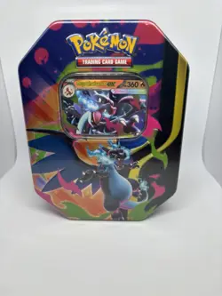 Pokemon TCG: Mega Charizard Tin - Mega Charizard X ex Sealed - Image 1
