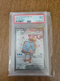 2023 Pokemon Obsidian Flames Eiscue EX Ultra Rare PSA 9 Mint, 210/197 - Image 1