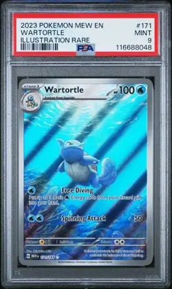 Wartortle 2023 Pokemon Mew En-151 Illustration Rare #171 - Image 1