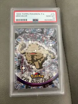 1999 Topps Pokemon TV 75 PSA 10 GEM MT - Image 1