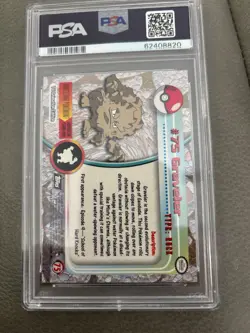 1999 Topps Pokemon TV 75 PSA 10 GEM MT - Image 2